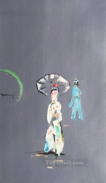 Texturkunst Werke - Chinese Opera Palettenmesser 5